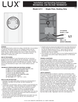 Lux LV11-005 User manual