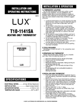 Lux T10-1141SA Owner's manual