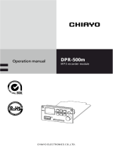 Chiayo DPR-500m Owner's manual