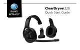 Rand McNally ClearDryve 220 Premium 2-in-1 Wireless Headset-Complete Features/ User manual