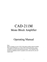 Cary Audio Design CAD-211M Owner's manual