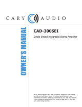 CARY AUDIO CAD 300 SE User manual