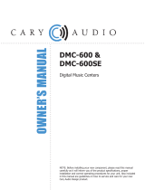 Cary Audio Design DMC-600 Owner's manual