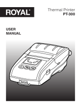 Royal PT-300 Owner's manual