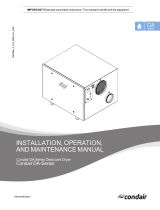 Condair 2597586-A DA Series Dehumidifier Installation guide