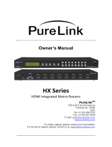 PureLink HX Series User manual