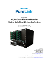 PureLink Media Axis Matrix Switchers User manual