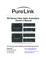 PureLink PM-Fiber-Extenders User manual