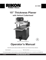 Rikon Power Tools 23-150H User manual