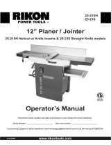 Rikon Power Tools 25-210H Operating instructions