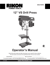 Rikon Power Tools 30-212VS User manual