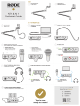 Rode NT1 Condenser Microphone And One-Channel USB Audio Interface Pack Owner's manual