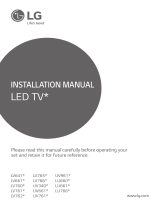 LG 43LU660H Installation guide