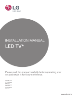 LG 55LW540S Installation guide