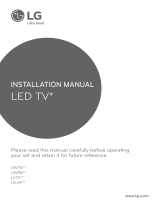 LG 43UW761H Installation guide