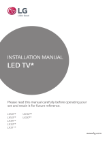 LG 43LX341C Installation guide