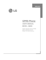 LG G8000 User manual