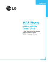 LG W3000 User manual