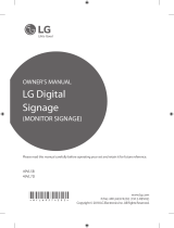 LG 49VL7D-A Owner's manual