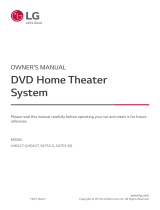 LG LHD457 Owner's manual