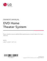 LG LHD677 Owner's manual