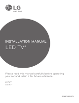 LG 28LW760V Owner's manual