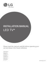 LG 49UW761H Owner's manual