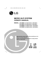 LG LX-U251D User manual