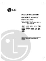 LG LH-T6447D User manual