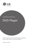 LG DP542H Owner's manual