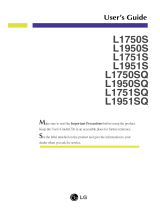 LG L1950S-SN Owner's manual