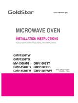 LG GMV1580TW Installation guide