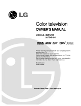 LG 32FS4D Owner's manual