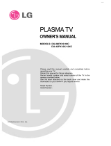LG DU-42PX12X Owner's manual