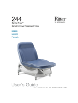 Midmark 244 Barrier-Free™ Bariatric Power Treatment Table User guide