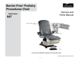 Midmark 647 Barrier-Free® Podiatry Procedures Chair Parts Manual