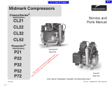 Midmark PowerAir Compressor (Oil-Less) Parts Manual
