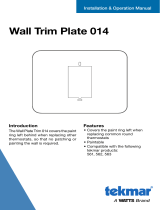 tekmar Wall Trim Plate 014  Installation guide