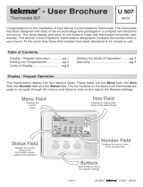 tekmar Thermostat 507  User manual