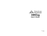 American Megatrends AMIDiag for DOS User guide