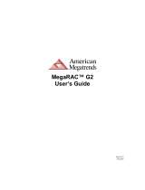American Megatrends MegaRAC G2 User manual