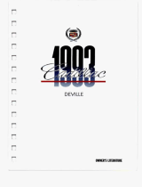 Cadillac 1993 DE VILLE Owner's manual