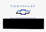 Chevrolet Cavalier 1994 User manual