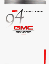 GMC Sonoma 1994 Owner's manual