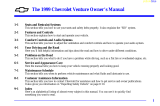 Chevrolet 1999 Venture Owner's manual
