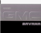 GMC Savana Passenger 2003 Owner's manual