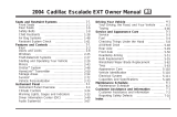 Cadillac ESCALADE EXT 2004 Owner's manual