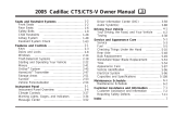 Cadillac 2005 CTS-V Owner's manual