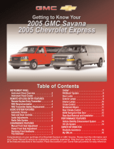 GMC Savana Passenger 2005 User guide