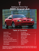 Pontiac 2005 Grand Am User guide
